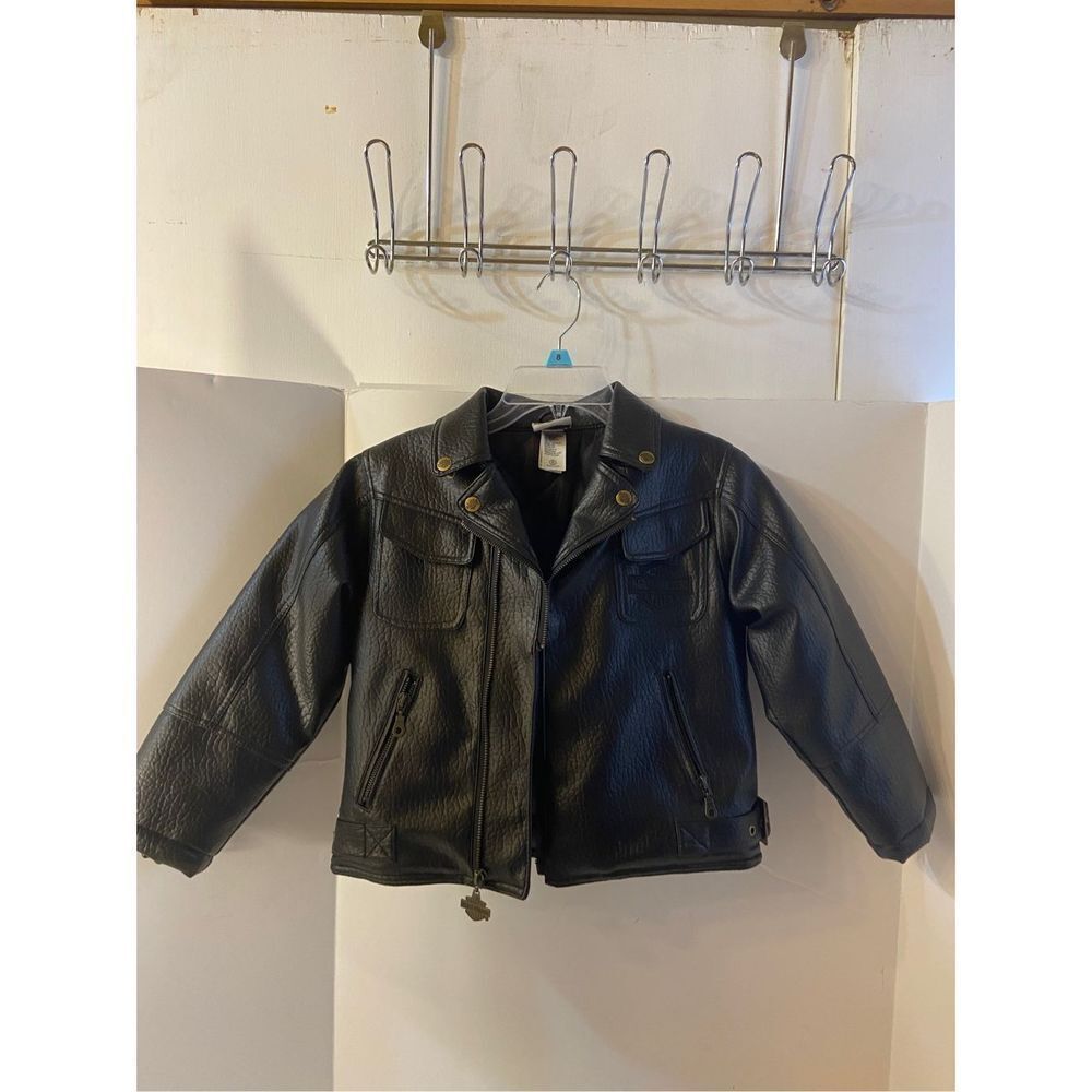 Harley Davison bomber jacket kids 6 HD Wings Logo on Back